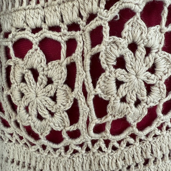 Sundance Catalog Tan Crocheted ‘Fosette’ Cardigan - Picture 5 of 9